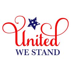 United We Stand Patriotic Sentiment