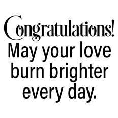 Wedding or Engagement Card Sentiment
