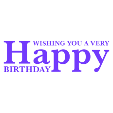 Wishing You a Very Happy Birthday Sentiment for Cards
