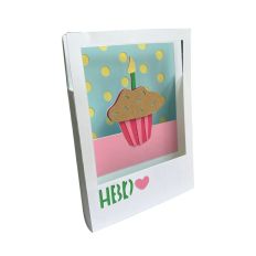 Cupcake HBD (birthday) Card - 3D Card