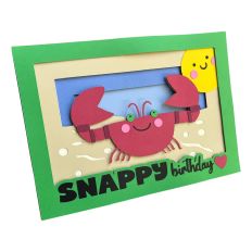 Snappy Birthday - 5 x 7 Shadow Box Card