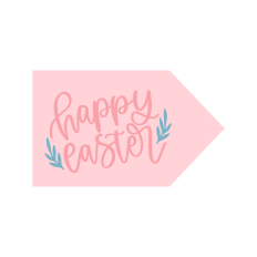 happy easter pennant
