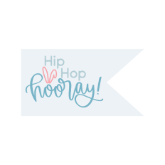 hip hop hooray easter pennant