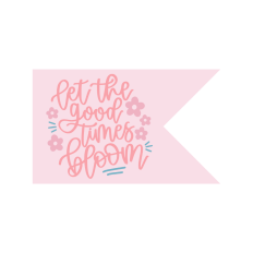 let the good times bloom easter pennant