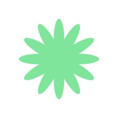 Flower Center Element for Paper Flowers