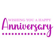 Wishing You a Happy Anniversary Card Sentiment