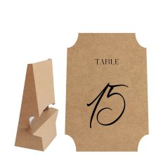 Table Number Shape With Easel