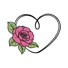 HEART AND FLOWER