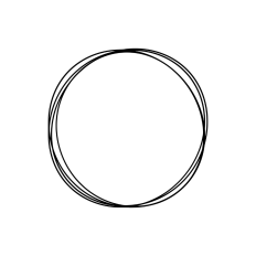 doodle sketch circle frame
