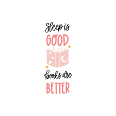 sleep is good books are better bookmark design