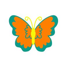 Layered Butterfly Silhouette