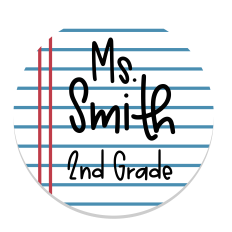 Teacher Round Sign