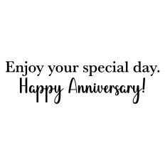 Happy Anniversary Greeting Card Sentiment