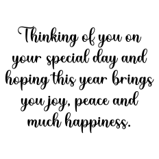 Birthday Card Sentiment