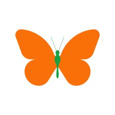 Layered Butterfly Silhouette