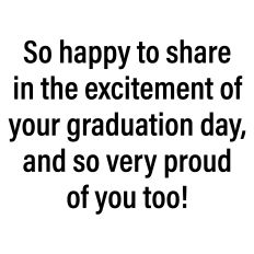 Graduation Greeting Card Sentiment