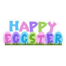 Happy Eggster Sticker for Easter