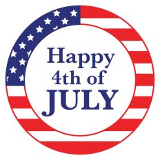 Happy 4th of July Patriotic Medallion