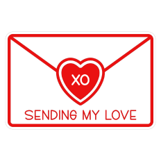 Love Letter Sticker for Valentine's Day
