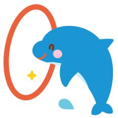 dolphins going through a circle