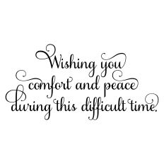 Sympathy Card Sentiment