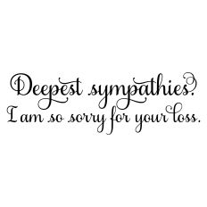 Sympathy Card Sentiment