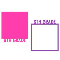 Sixth Grade Background and Frame