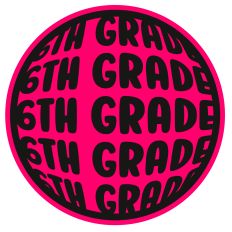 Sixth Grade Layered Monogram