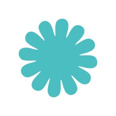 Flower Center Element for Paper Flowers