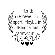 Long distance friendship christmas ornament
