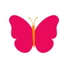 Layered Butterfly Silhouette