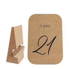 Table Number Shape With Easel