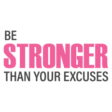 Be Stronger Than Your Excuses Fitness Sentiment