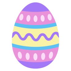 Colorful Decorated Easter Egg
