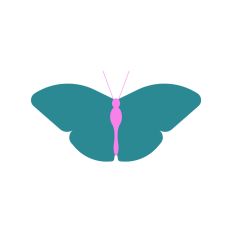 Layered Butterfly Silhouette