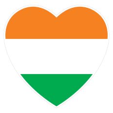 Irish Heart Sticker for St. Patrick's Day