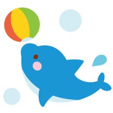 dolphins playing with a ball