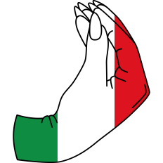 Italian Hand Flag