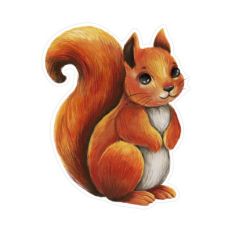 Watercolor squirrel