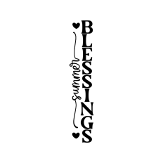 Summer blessings porch leaner sign