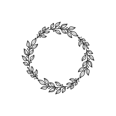 round wreath frame