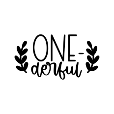 One-derful 1st birthday design