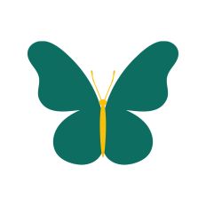 Layered Butterfly Silhouette