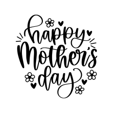 hand lettered happy mother's day