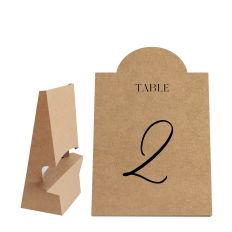Table Number Shape With Easel