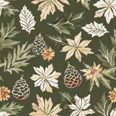 Pattern Christmas dark green 