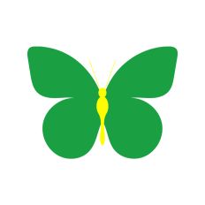 Layered Butterfly Silhouette