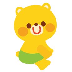 bear sitting in swimsuit