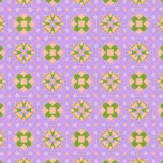 Colorful Flower and Leaves Background Pattern