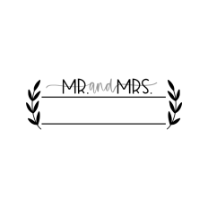 Mr and Mrs name frame